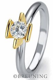 Breuning Weißgold Verlobungsring/Solitärring/Vorsteckring 48/04786