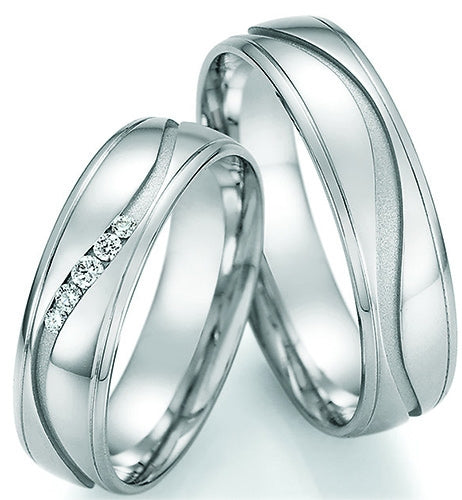 Nowotny Collection Ruesch Eheringe Honeymoon Solid 66/47070/055-66/47080/055