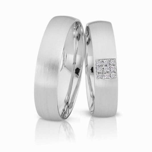 Herzog Trauringe/Eheringe Weißgold 1380
