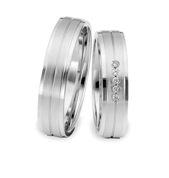 Herzog Trauringe/Eheringe Weißgold 1978