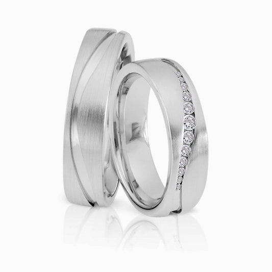 Herzog Trauringe/Eheringe Weißgold 2210