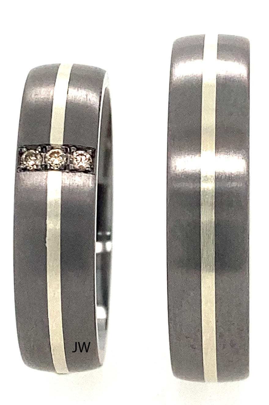 Tantalum Magic Trauringe Tantal/Silber 31246-30246