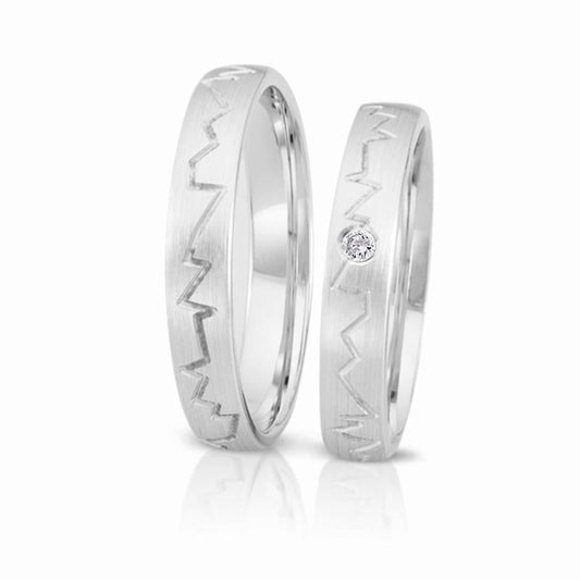 Herzog Trauringe/Eheringe Weißgold 3675