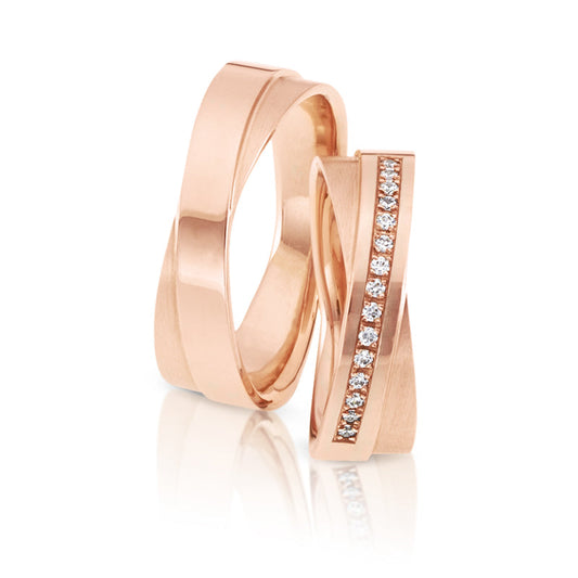 Herzog Trauringe/Eheringe Rotgold 3976