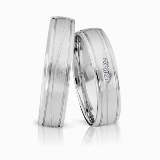 Herzog Trauringe/Eheringe Weißgold 4091