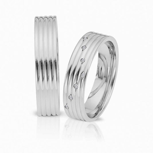 Herzog Trauringe/Eheringe Weißgold 4094
