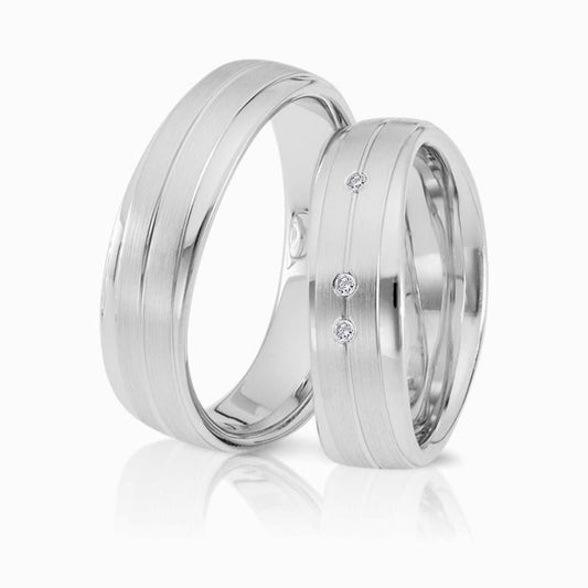 Herzog Trauringe/Eheringe Weißgold 4103