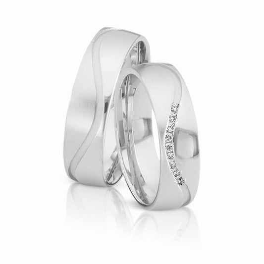 Herzog Trauringe/Eheringe Weißgold 4115