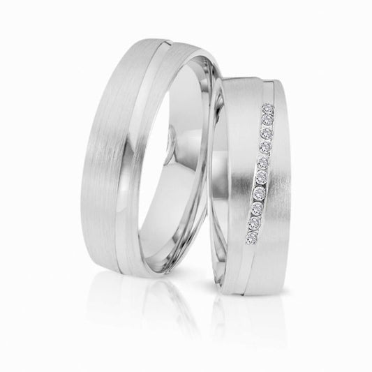 Herzog Trauringe/Eheringe Weißgold 4116