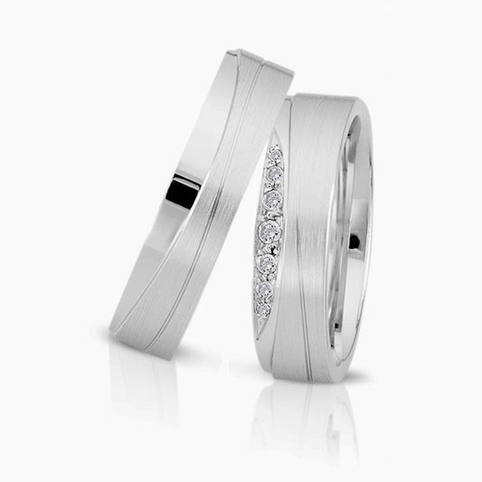 Herzog Trauringe/Eheringe Weißgold 4123