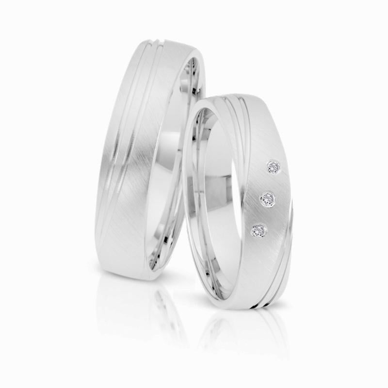 Herzog Trauringe/Eheringe Weißgold 4127