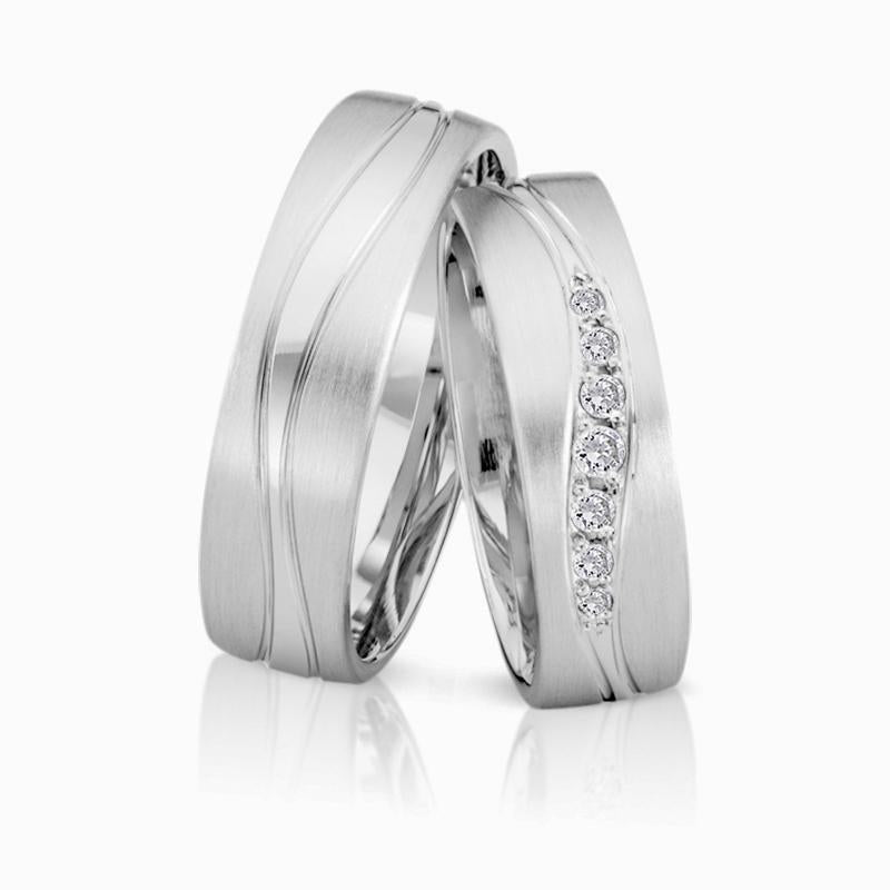 Herzog Trauringe/Eheringe Weißgold 4131