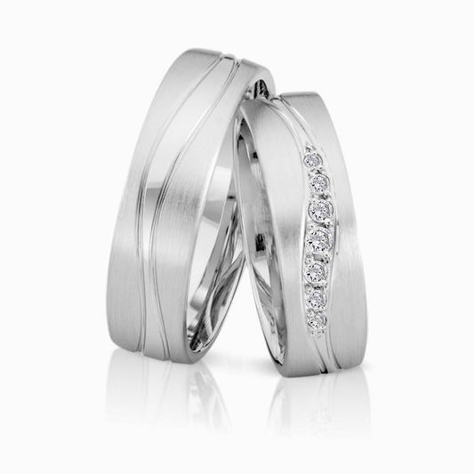 Herzog Trauringe/Eheringe Weißgold 4131