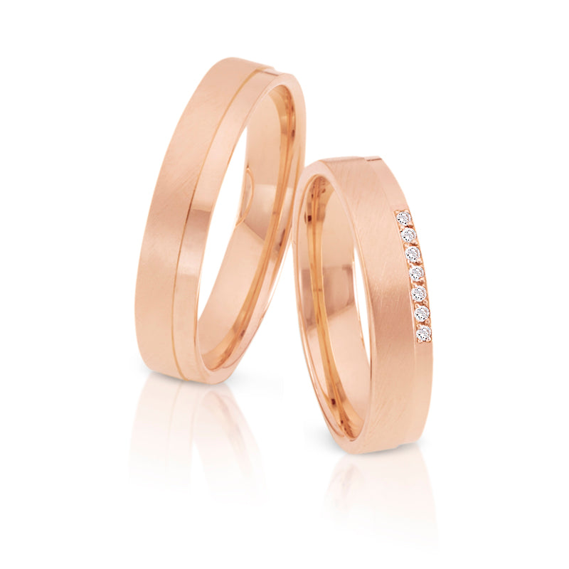 Herzog Trauringe/Eheringe Roségold 4132