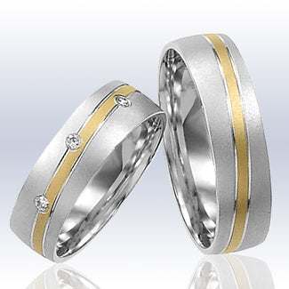 Rauschmayer Eheringe/Trauringe Elements AK 8 Bicolor 11-50489/10-50489