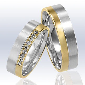 Rauschmayer Eheringe/Trauringe Elements AK 8 Bicolor 11-50555/10-50555