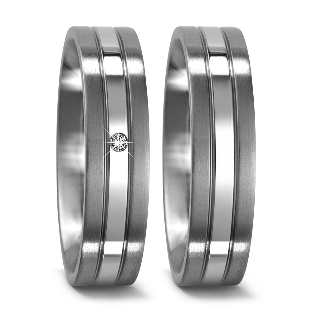 TitanFactory Titan Trauringe/Eheringe 50963/001/002/9202-50963/001/000/9202