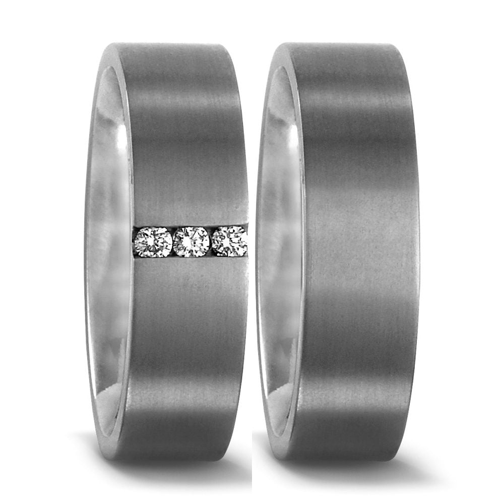 Produktbild: TitanFactory Titan Trauringe/Eheringe 50974/001/003/2000-50972/001/000/2000