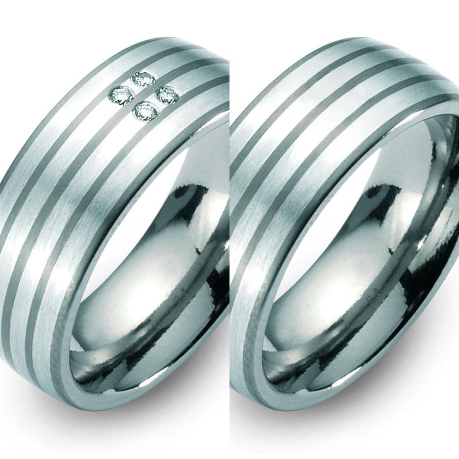 Produktbild: TitanFactory Titan-Silber Trauringe/Eheringe 51002/001/004/9202-50965/001/000/9202