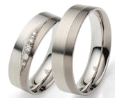 Rauschmayer Eheringe/Trauringe Silber-Palladium 11-51180/10-51180