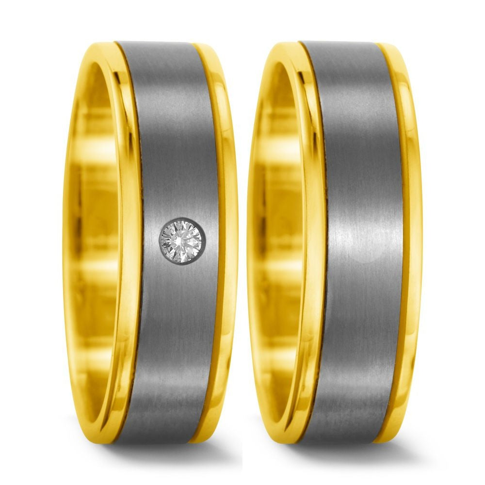 Produktbild: TitanFactory Trauringe/Eheringe 51215/001/005/7201-51215/001/000/7203