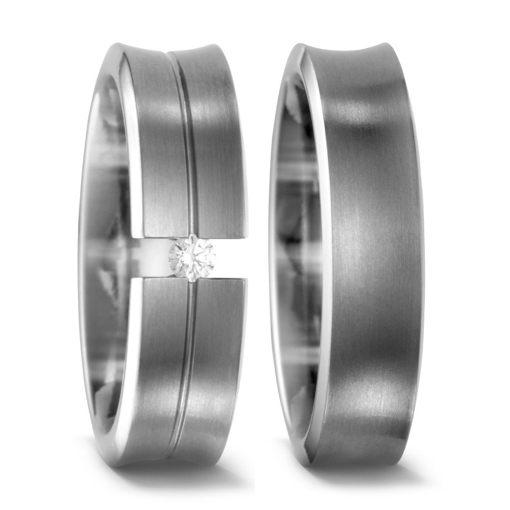Produktbild: TitanFactory Titan Trauringe/Eheringe 51319/001/005/2000-51307/001/000/2000