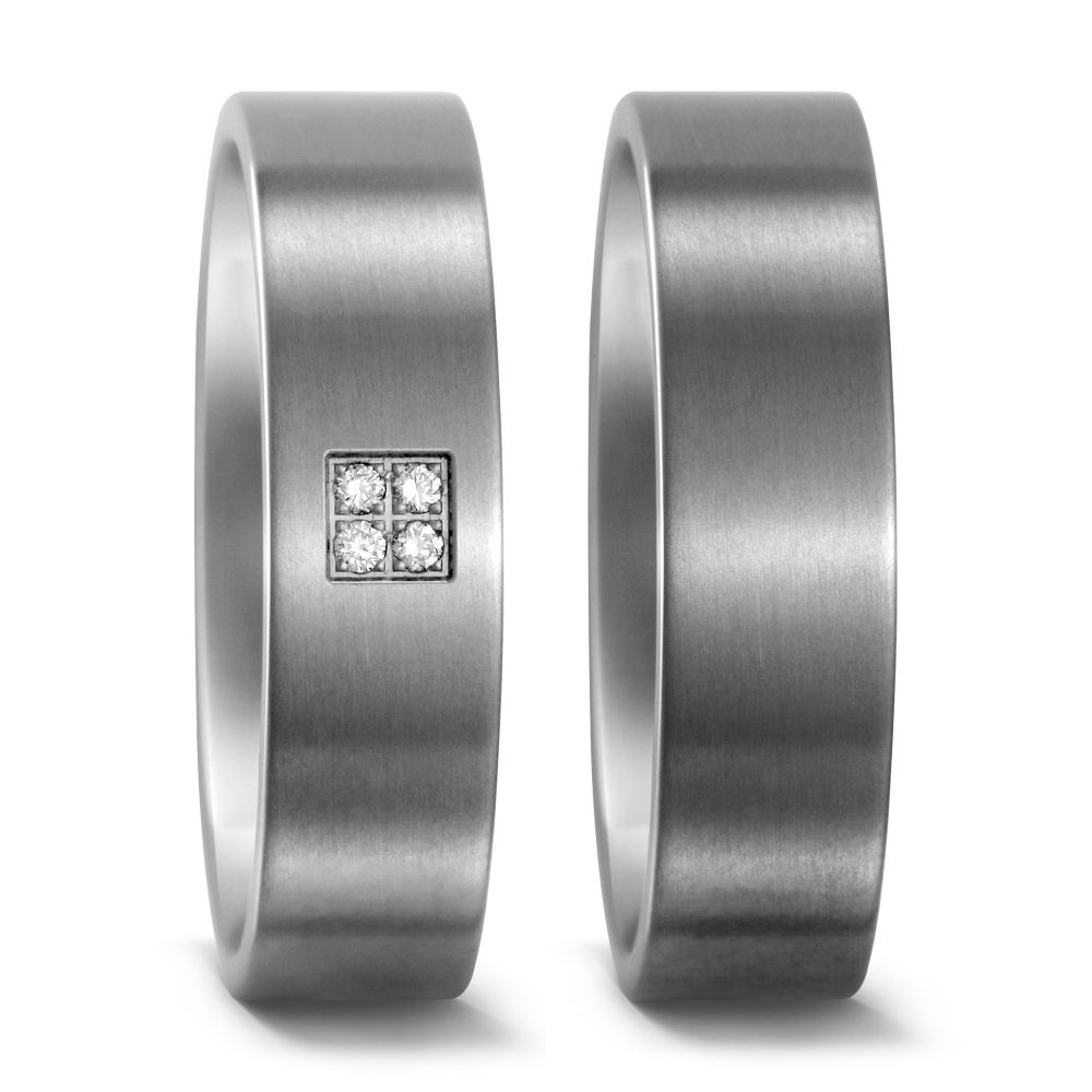 Produktbild: TitanFactory Titan Trauringe/Eheringe 51654/001/004/2000-50972/001/000/2000