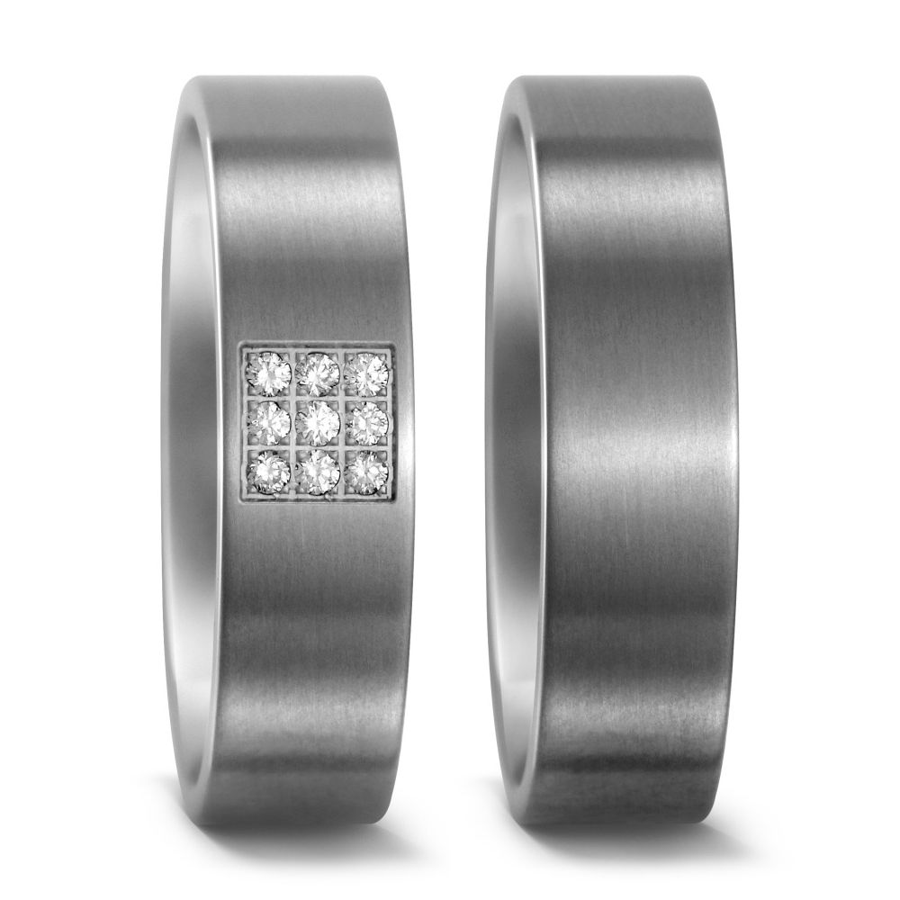 Produktbild: TitanFactory Titan Trauringe/Eheringe 51655/001/009/2000-50972/001/000/2000