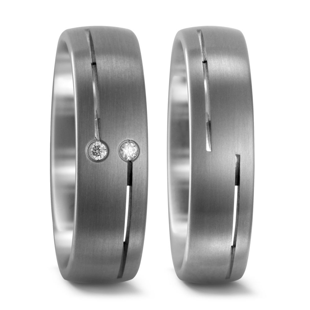 Produktbild: TitanFactory Titan Trauringe/Eheringe 51664/001/003/2000-51664/001/000/2000