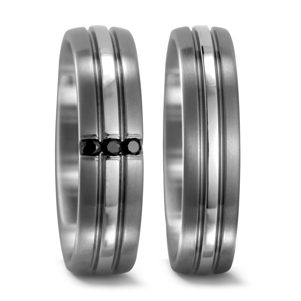 Produktbild: TitanFactory Titan Trauringe/Eheringe 51714/001/233/2000-51715/001/000/2000