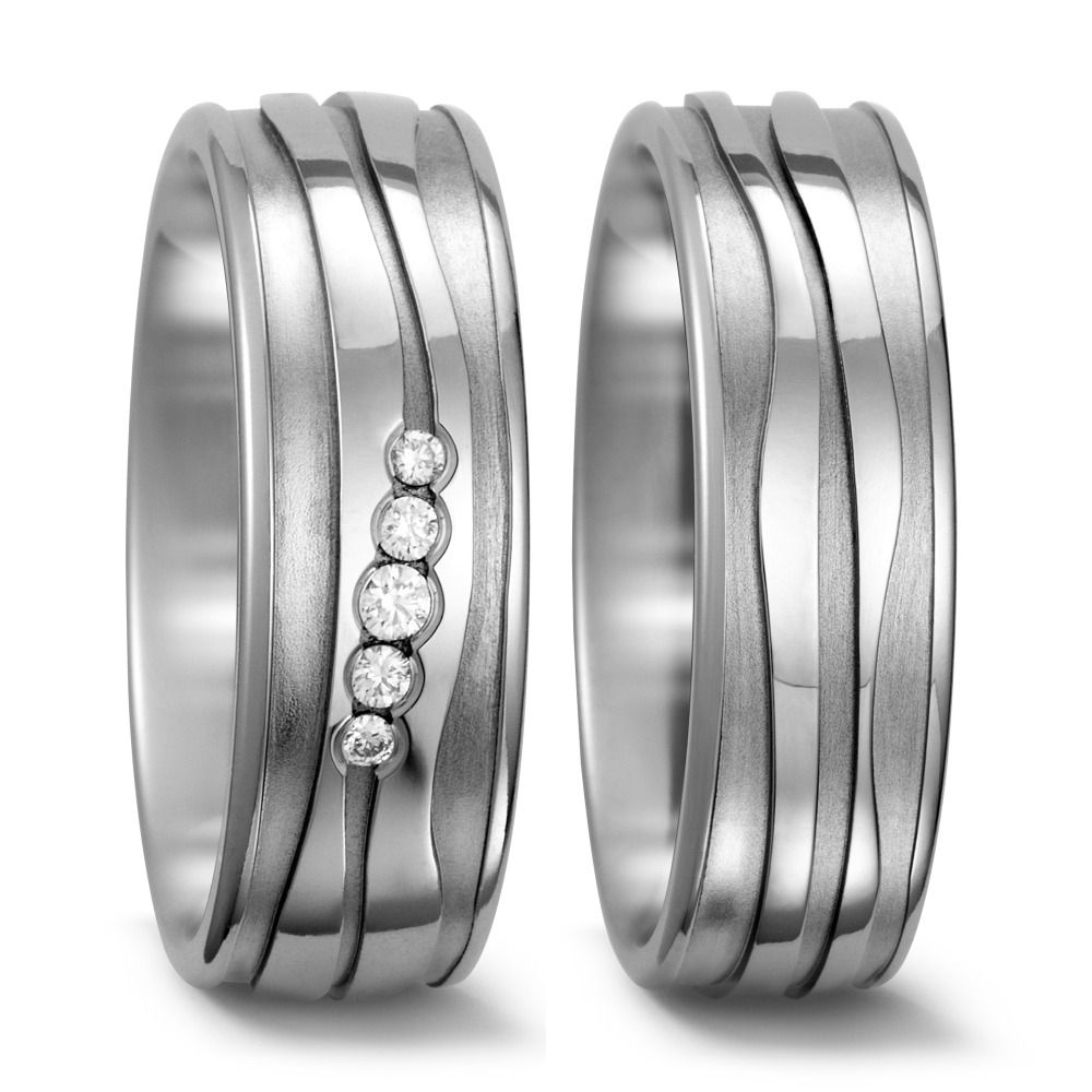 Produktbild: TitanFactory Titan Trauringe/Eheringe 52366/001/007/2000-52366/001/000/2000