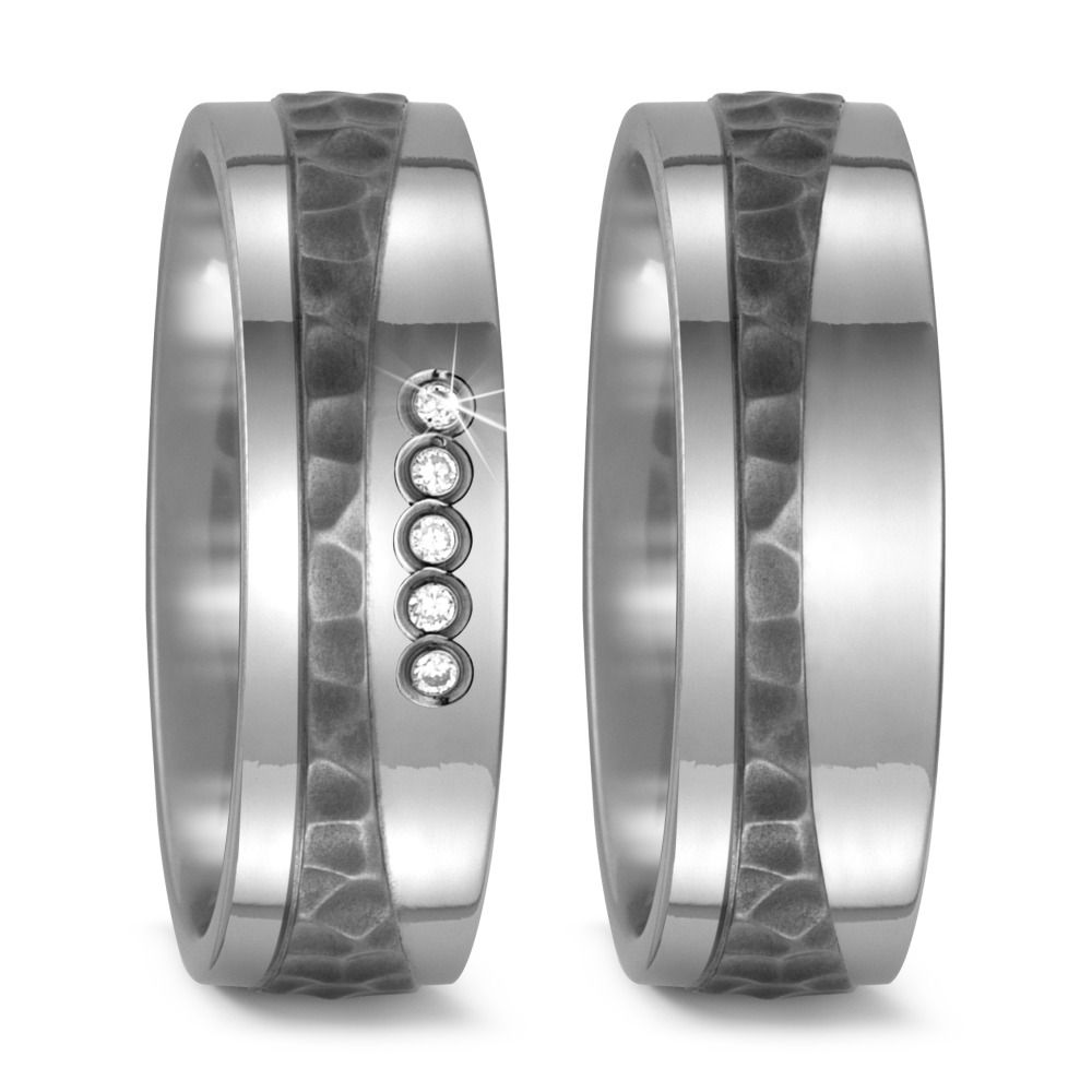 Produktbild: TitanFactory Titan Trauringe/Eheringe 52428/001/005/2000-52428/001/000/2000