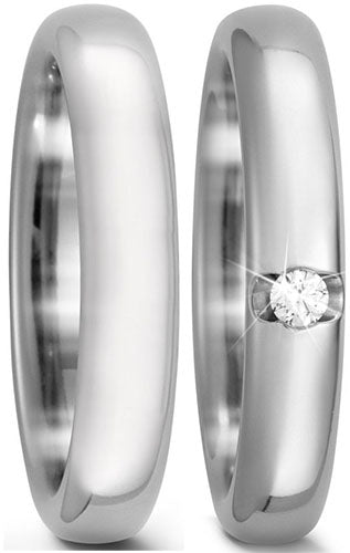Produktbild: TitanFactory Eheringe/Trauringe 52435/000/005/2000-52431/000/000/2000
