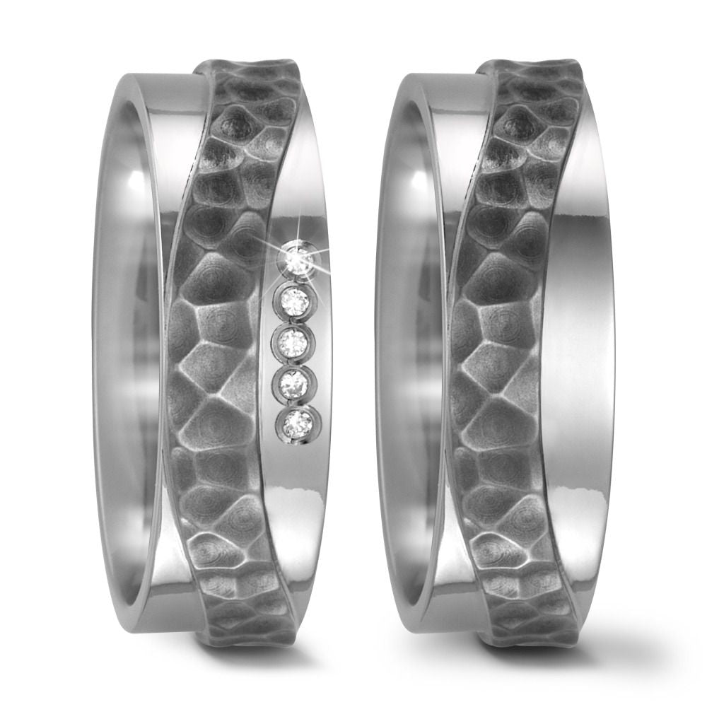 Produktbild: TitanFactory Titan Trauringe/Eheringe 52440/001/005/2000- 52440/001/000/2000