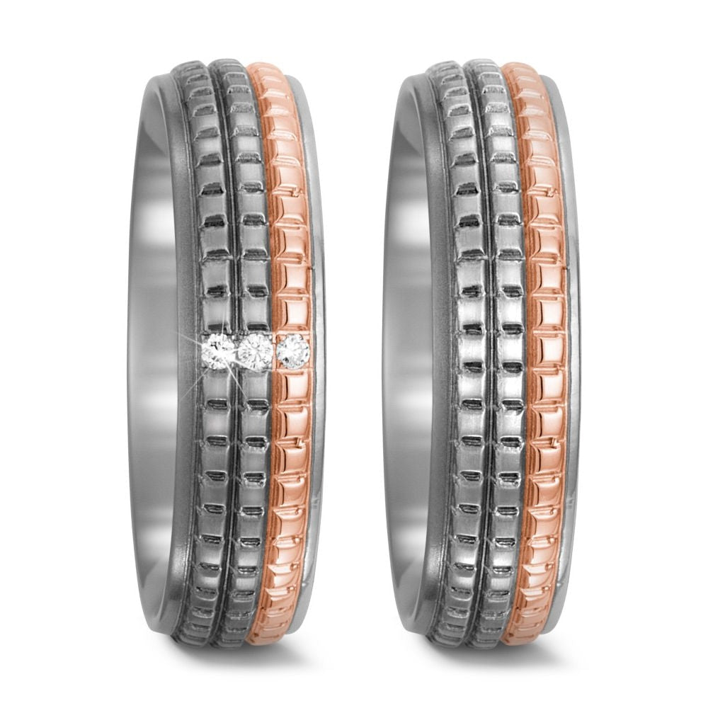 Produktbild: TitanFactory Eheringe/Trauringe Bicolor 52502/001/003/7203-52502/001/000/7203