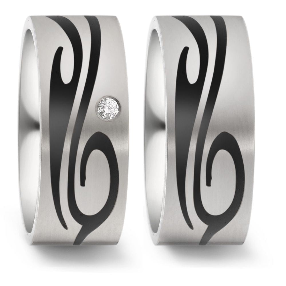 Produktbild: TitanFactory Eheringe/Trauringe Bicolor 52550/001/003/2050-52550/001/000/2050