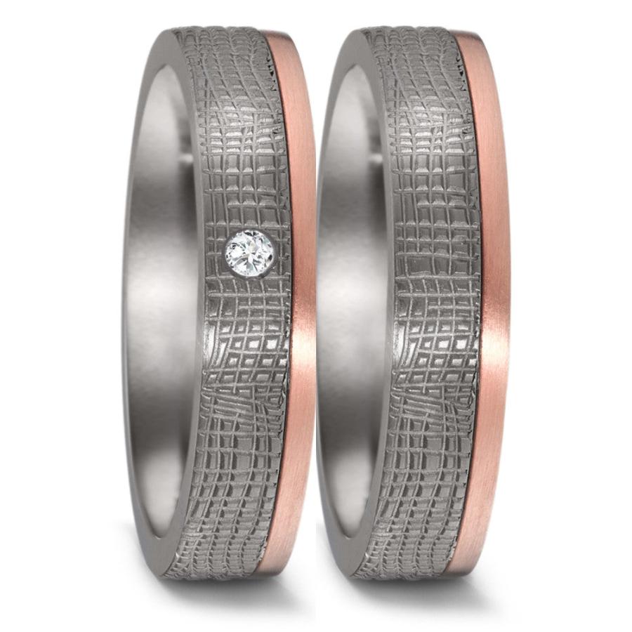 Produktbild: Teno Eheringe Tantal/Rotgold 52595/001/002/XR03