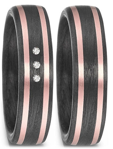 Produktbild: TitanFactory Eheringe/Trauringe Bicolor 59353/003/003/N556-59353/003/000/N556