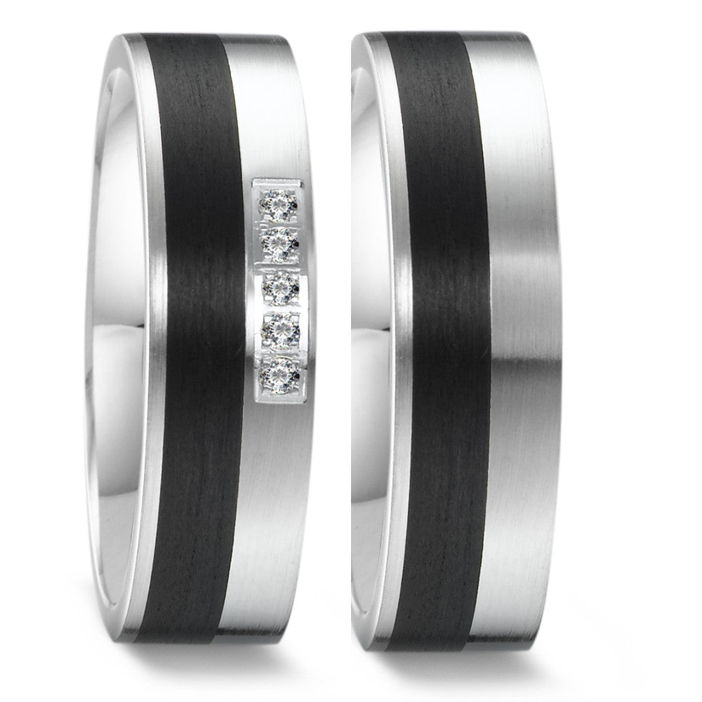 Produktbild: Weidner Trauringe/Eheringe Carbon Bicolor 62632