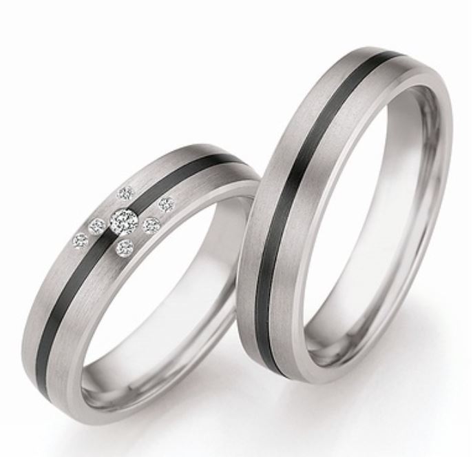 Nowotny Collection Ruesch Eheringe Black & Gold Bicolor 14/10110/050-14/10120/050