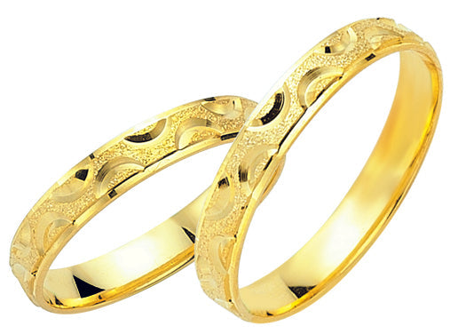 Adam und Eva Collection 3,5 mm Gelbgold Trauringe GG 8036