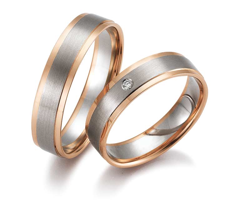 Gettmann Eheringe Happy Love Collection Bicolor 8336/50