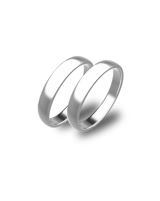 Archea – Rhodium SPM Trauringe in 3 mm