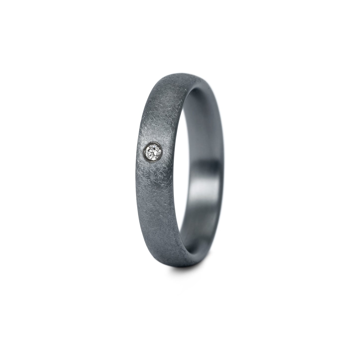 Tantal Trauringe P1 4+5 mm Eismatt