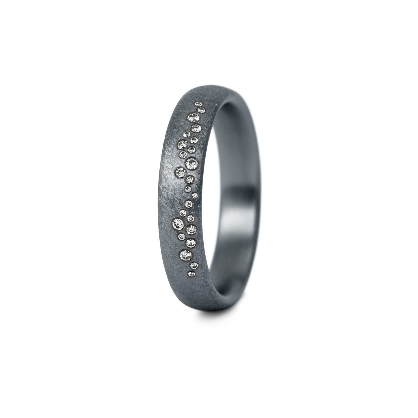 Tantal Trauringe P1 4+5 mm Eismatt
