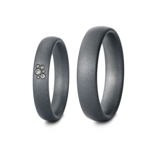 Tantal Eheringe P1 4+5 mm 6 Brill. 0.029ct.