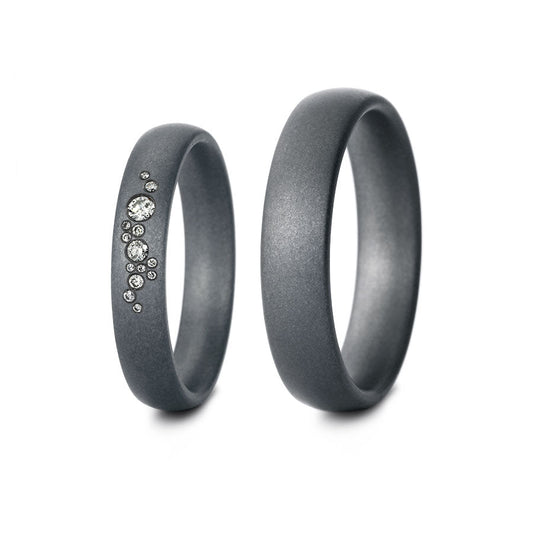 Tantal Eheringe P1 4+5 mm 14 Brill. 0.081ct.