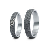 Produktbild: Tantalum Magic Tantal Eheringe Sand P1 15 Brill. 0,076ct.