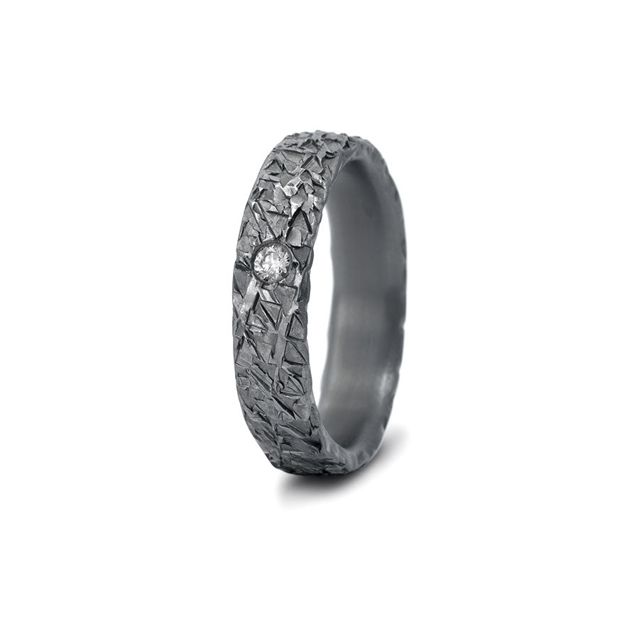 Produktbild: Tantal Trauringe 5+6 mm Kristallin