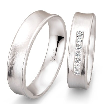 Breuning Platin Design Trauringe 48/09078-48/09079